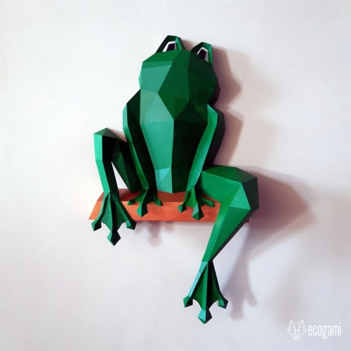 Frog papercraft