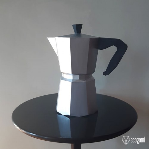 Moka coffee pot papercraft