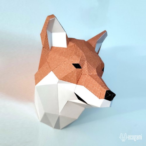 Fox head papercraft