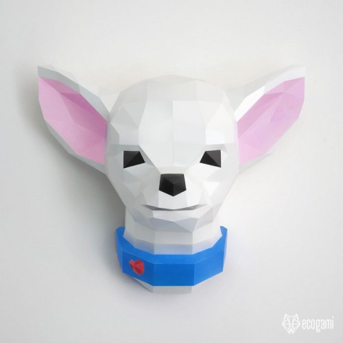 Chihuahua head papercraft