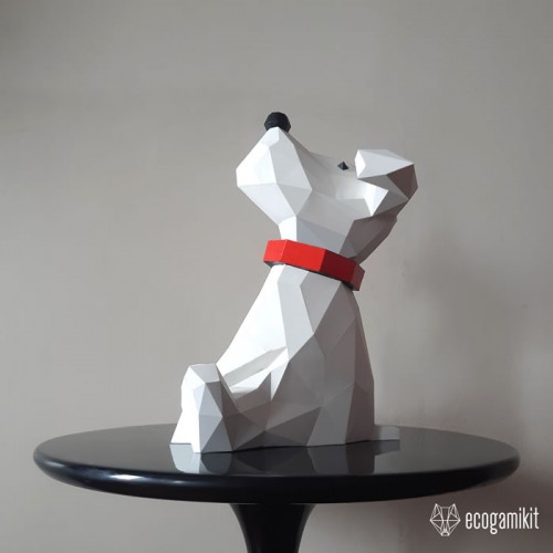 Cute puppy papercraft