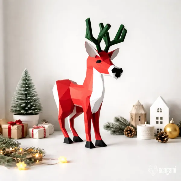 クリスマストナカイルドルフ ルドルフ クリスマス トナカイ Papercraft