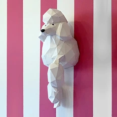 Poodle Papercraft 3D by Joanna P.