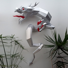 Puzzle 3D de dragon chinois par Agnès