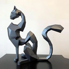 Papercraft egyptian cat by Артём Юрчак