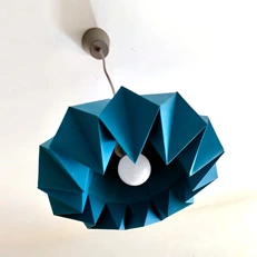 Papercraft Origami lampshade by Alyssa W.